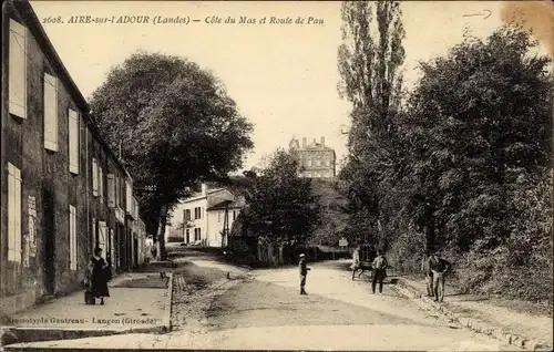 Ak Aire sur l'Adout Landes, Cote du Mas et Route de Pau