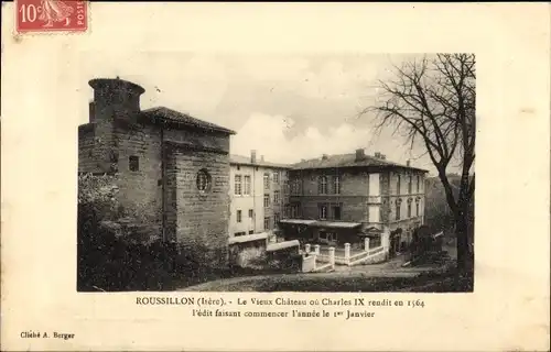 Ak Roussillon Isere, Le Vieux Chateau ou Charles IX