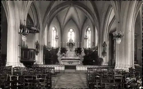 Ak Biscarrosse Landes, Interieur de l'Eglise