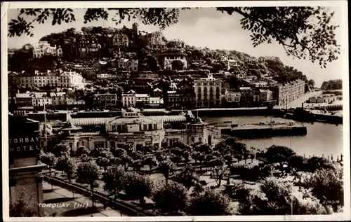 Ak Torquay Devon, Panorama