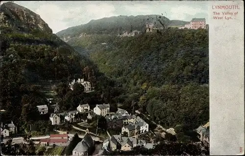 Ak Lynmouth Devon, The Valley of West Lynmouth