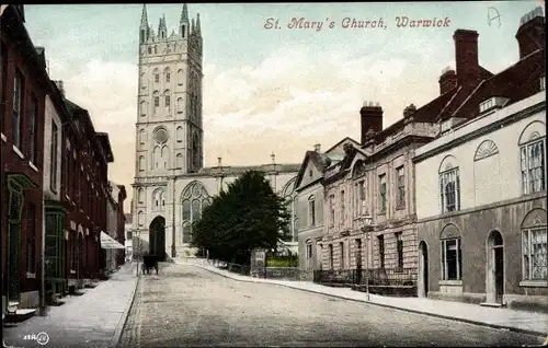 Ak Warwick Warwickshire England, St. Mary's Church
