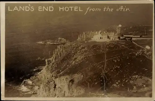 Ak Land's End Cornwall, Hotel from the Air