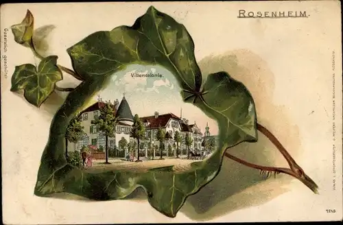 Efeublatt Litho Rosenheim Oberbayern, Villenkolonie