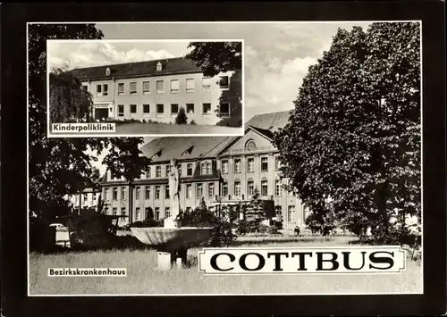 Ak Cottbus in der Niederlausitz, Kinderpoliklinik, Bezirkskrankenhaus