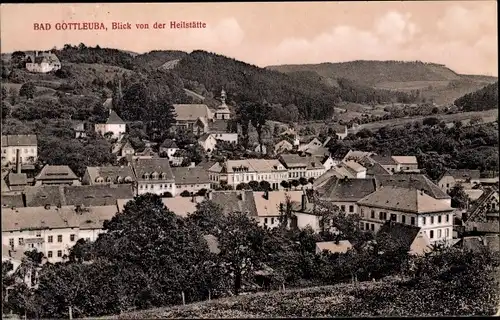 Ak Bad Gottleuba Berggießhübel, Ansicht von der Heilstätte aus