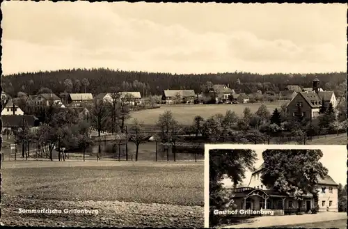 Ak Grillenburg Tharandt Sachsen, Teilansicht, Gasthof Grillenburg