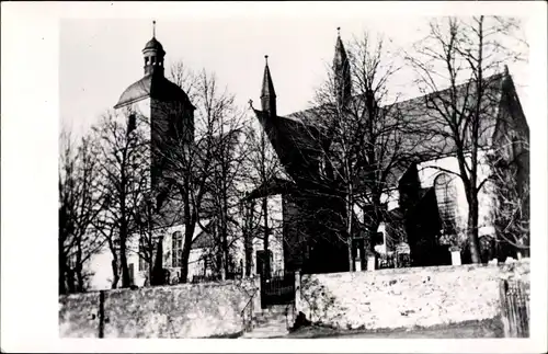 Foto Ak Reinhardtsgrimma Glashütte im Osterzgebirge, Kirche