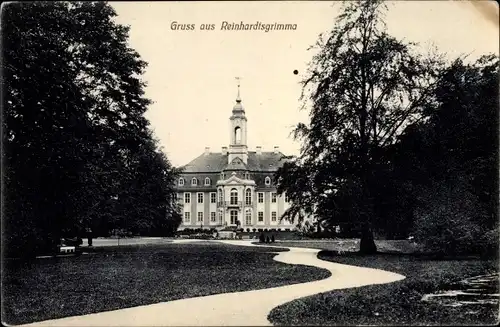 Ak Reinhardtsgrimma Glashütte im Osterzgebirge, Schloss