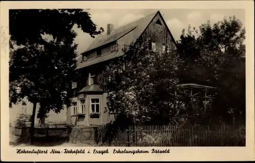 Ak Rehefeld Zaunhaus Altenberg im Erzgebirge, Erholungsheim Pätzold