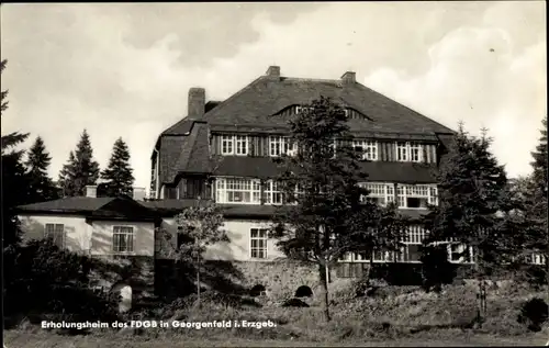 Ak Zinnwald Georgenfeld Altenberg im Erzgebirge, FDGB Erholungsheim