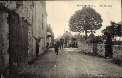 Ak Le Champ Maine-et-Loire, Rue Delaunay