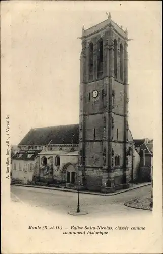 Ak Maule Yvelines, Eglise Saint Nicolas