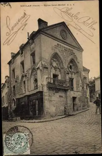 Ak Meulan Yvelines, Eglise Saint Michel