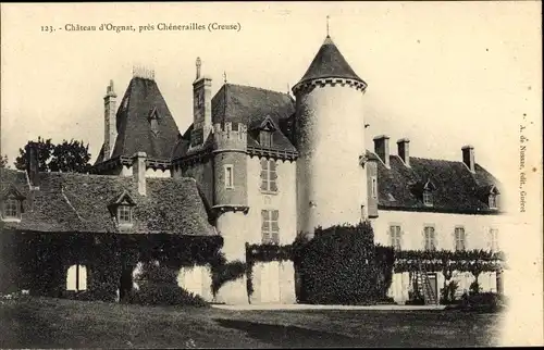 Ak Chenerailles Creuse, Chateau d'Orgnat