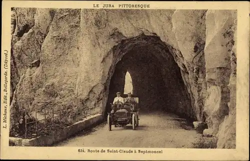 Ak Jura Frankreich, Route de Saint Claude a Septmoncel