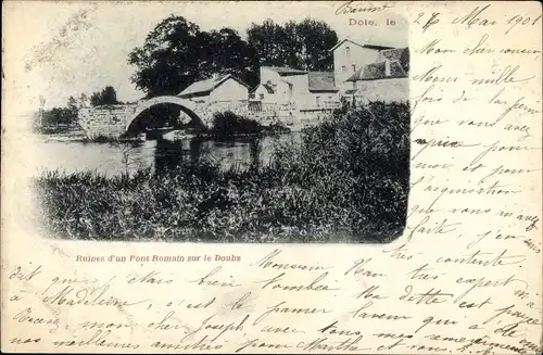 Ak Dole Jura, Ruines d'un Pont Romain sur le Doubs