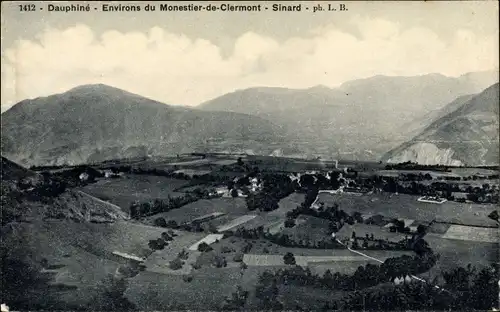 Ak Monestier de Clermont Isere, Sinard, Blick auf den Ort