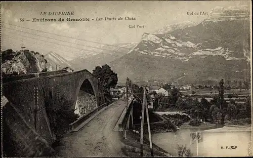 Ak Grenoble Isère, Les Ponts de Claix