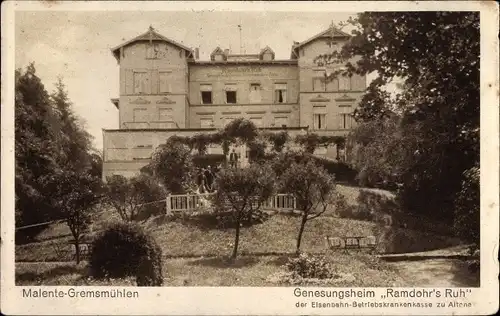 Ak Gremsmühlen Malente in Ostholstein, Genesungsheim Ramdohrs Ruh