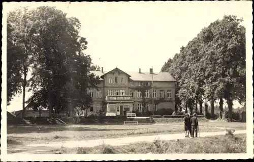 Foto Ak Ahrensbök in Ostholstein, Lindenhof, Gartenpartie