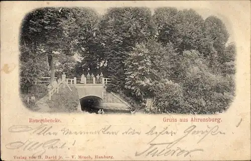 Ak Ahrensburg bei Hamburg, Bauernbrücke