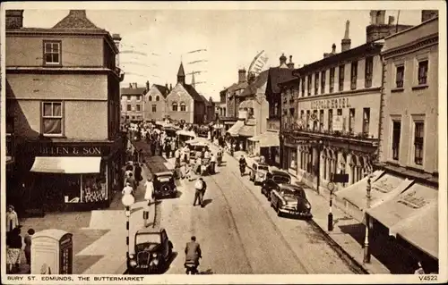 Ak Bury St Edmunds East England, Buttermarket, Autos