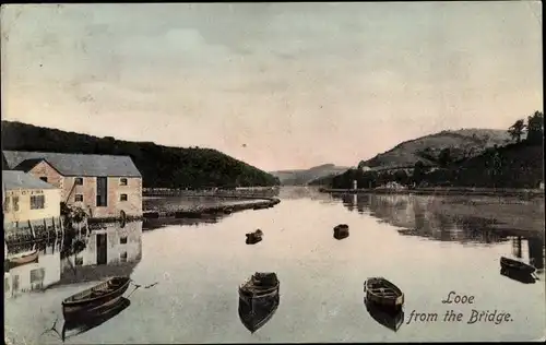 Ak Looe Cornwall, View from the Bridge