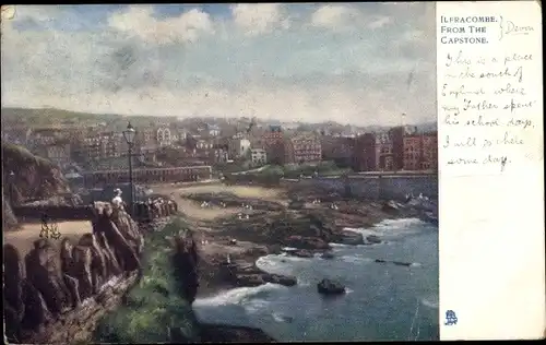 Künstler Ak Ilfracombe Devon, View from the Capstone