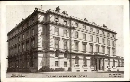 Ak Dover South East England, The Lord Warden Hotel