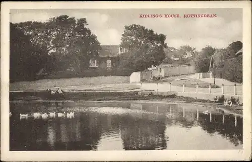 Ak Rottingdean South East England, Kipling's House