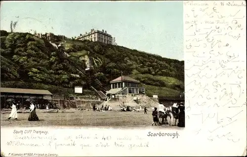 Ak Scarborough North Yorkshire, South Cliff Tramway