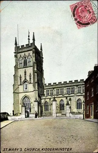 Ak Kidderminster West Midlands England, St. Mary's Church