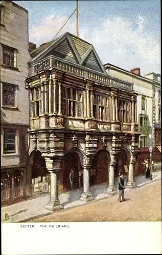 Künstler Ak Exeter in Devon, Guildhall