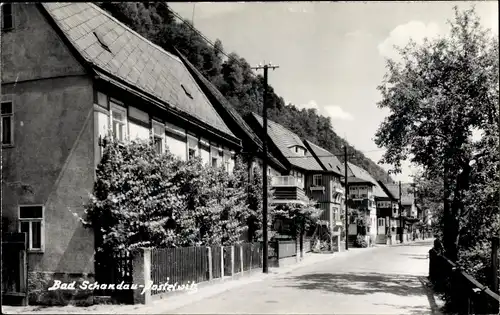 Ak Postelwitz Bad Schandau Sächsische Schweiz, Strassenansicht