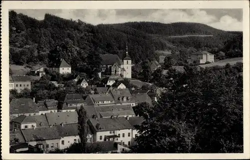 Ak Bad Gottleuba Berggießhübel, Ort mit Kirche