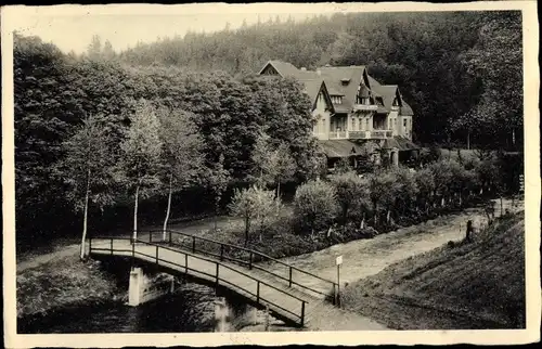 Ak Krummenhennersdorf Halsbrücke in Sachsen, Kirchliches Bundeshaus, Brücke