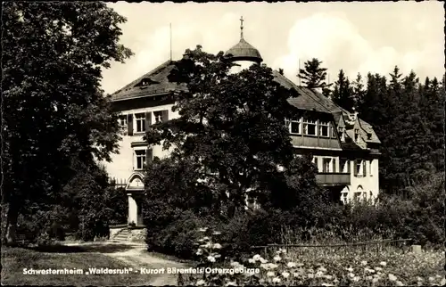 Ak Bärenfels Altenberg im Erzgebirge, Schwesternheim Waldesruh