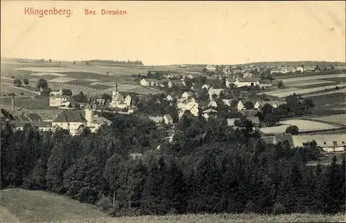 Ak Klingenberg in Sachsen, Gesamtansicht