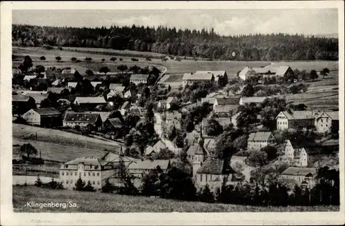 Ak Klingenberg in Sachsen, Totalansicht