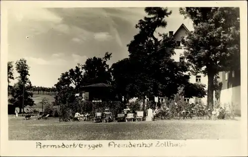 Ak Hermsdorf im Osterzgebirge, Fremdenhof Zollhaus