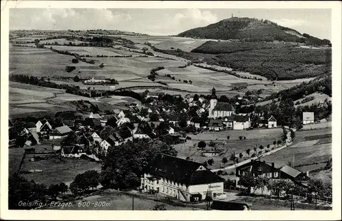 Ak Geising Altenberg Osterzgebirge, Ort mit Umgebung