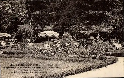 Ak Les Rosiers sur Loire Maine et Loire, Le Parc et Roseraie