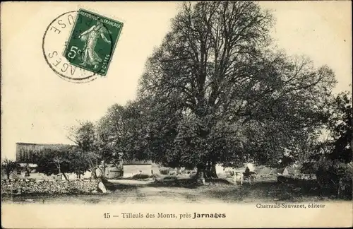 Ak Jarnages Creuse, Tilleuls des Monts