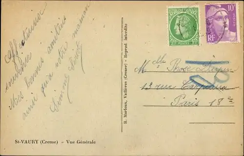 Ak St Vaury Creuse, Vue generale