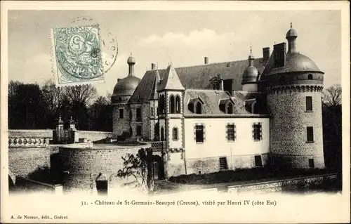 Ak St Germain Beaupre Creuse, Le Chateau