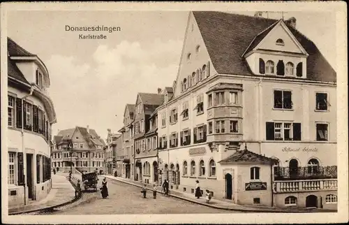 Ak Donaueschingen im Schwarzwald, Karlstraße