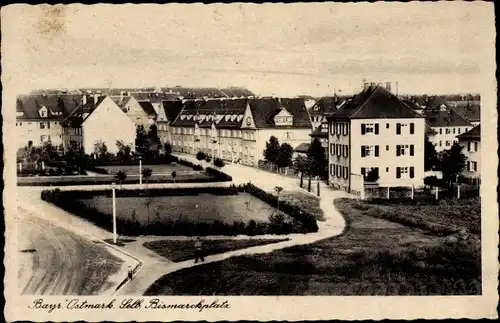 Ak Selb Fichtelgebirge Oberfranken, Bismarckplatz