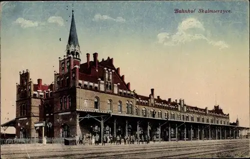 Ak Skalmierzyce Alt Skalmierschütz Posen, Bahnhof