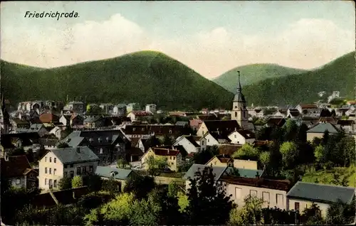 Ak Friedrichroda im Thüringer Wald, Blick auf den Ort